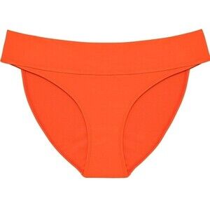 Time and Tru Orange Mid Rise High Cut Bikini Bottoms Women's Plus Size 3X